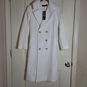 chinese dress ladies Jacquard Spring and Autumn Coat Lapel Flower Long Coat Dress